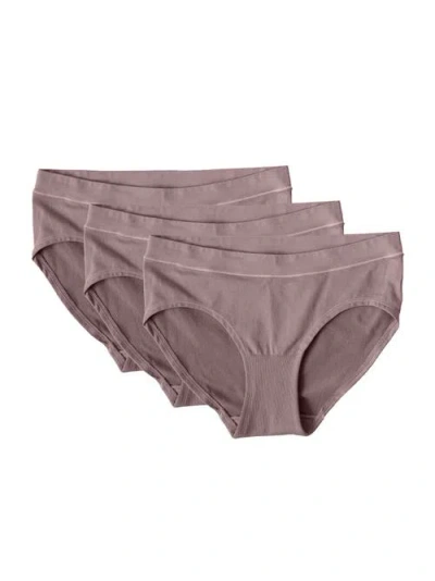 Ingrid & Isabel Cooling Seamless Maternity Underwear, 3-pack In Brown