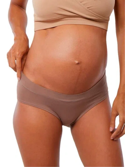 Ingrid & Isabel Cooling Seamless Maternity Underwear, 3-pack In Brown