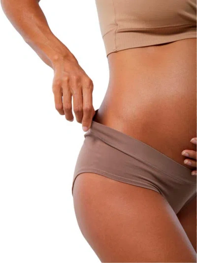 Ingrid & Isabel Cooling Seamless Maternity Underwear, 3-pack In Brown