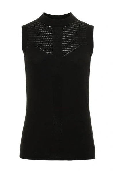 Anatomie Evie Sleeveless Sweater Knit Top In Black
