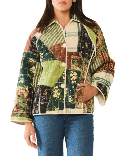 Eddy Quilted Scrap Jacket In Multi