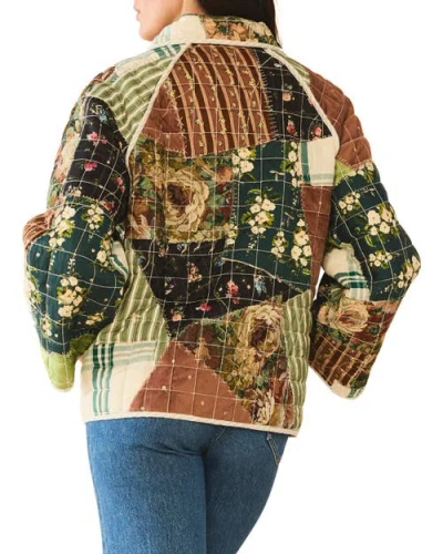 Eddy Quilted Scrap Jacket In Multi