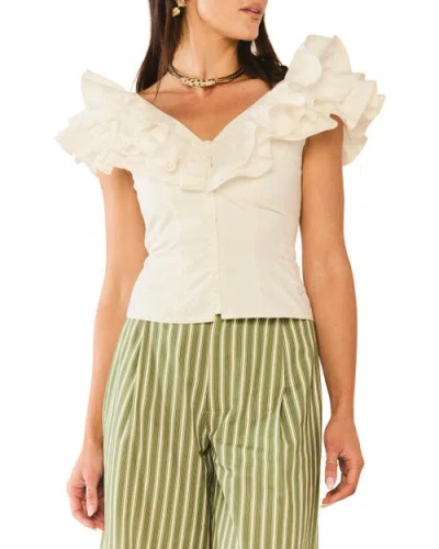 Eddy Pop Top In White