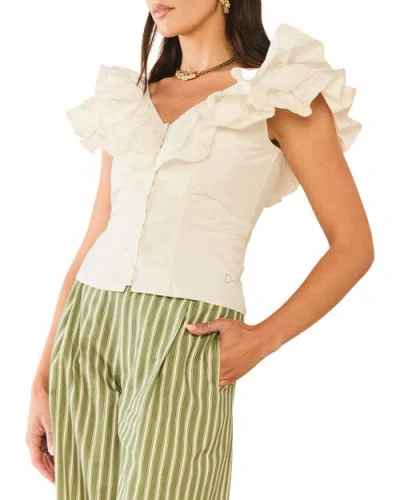 Eddy Pop Top In White