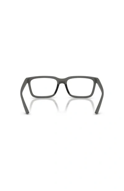 Prada Linea Rossa 54mm Rectangle Optical Glasses In Gray
