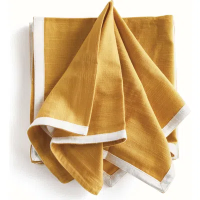 Napa Home & Garden Jase Dinner Napkins Set Of 4 In Yellow