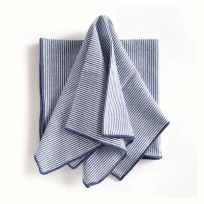 Napa Home & Garden Barclay Butera Vista Dinner Napkins, Set Of 4 In Blue