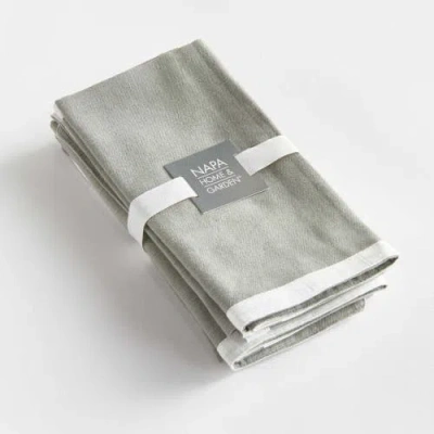 Napa Home & Garden Fernbrook Dinner Napkins Set Of 4 In Green