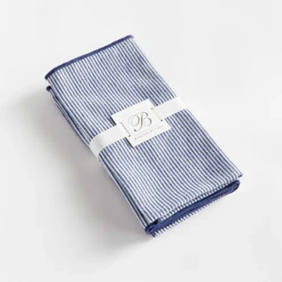 Napa Home & Garden Barclay Butera Vista Dinner Napkins, Set Of 4 In Blue