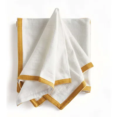 Napa Home & Garden Connor Dinner Napkins Set Of 4 In Yellow
