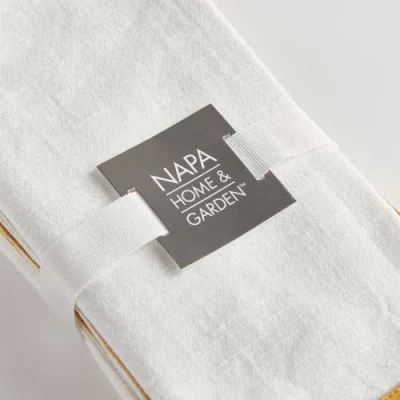 Napa Home & Garden Connor Dinner Napkins Set Of 4 In Yellow