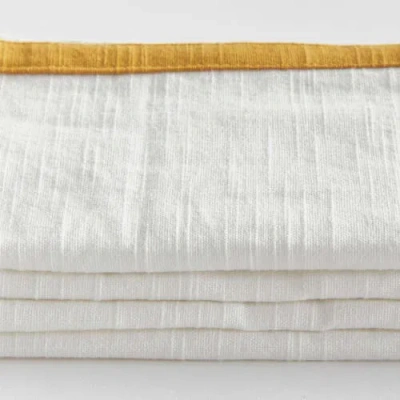 Napa Home & Garden Connor Dinner Napkins Set Of 4 In Yellow