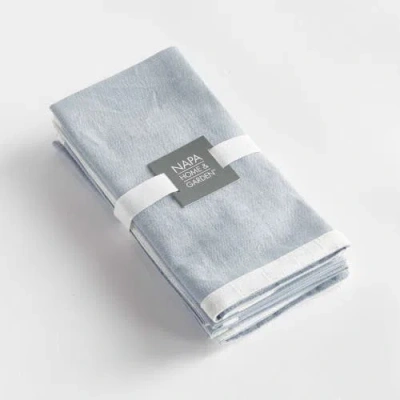 Napa Home & Garden Paige Dinner Napkins Set Of 4 In Blue