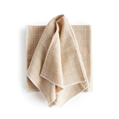 Napa Home & Garden Arch Napkins Set Of 4 In Brown