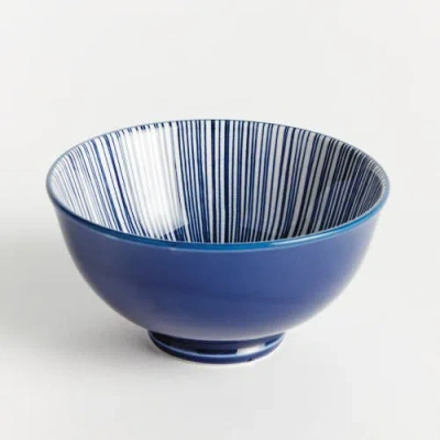 Napa Home & Garden Stria 4.75" Bowls, Set Of 6 In Blue