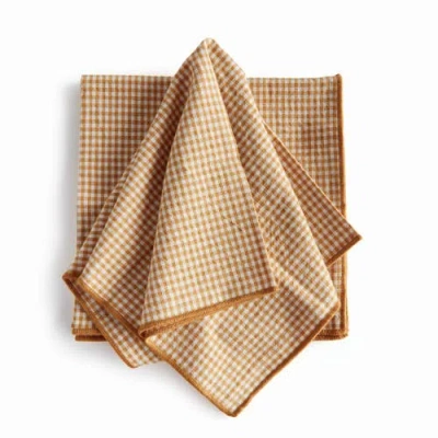 Napa Home & Garden Sidney Dinner Napkins Set Of 4 In Brown