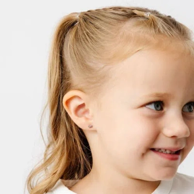 Pip Pop Mini Bow Stud Earrings In Silver