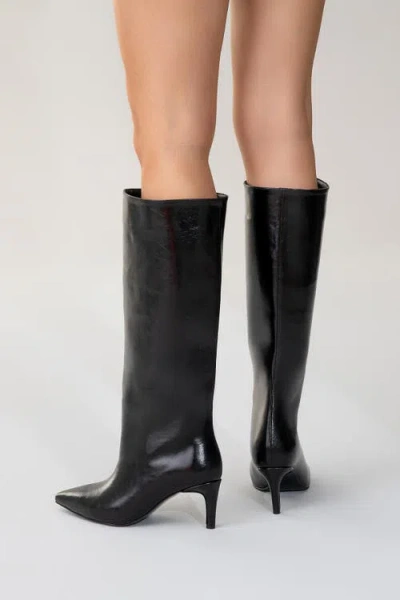 Prologue Shoes Cassandra High Heel Boot In Black