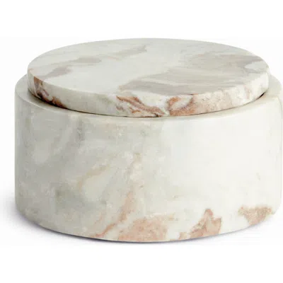 Napa Home & Garden Jaqueline Round Lidded Box Wide In White