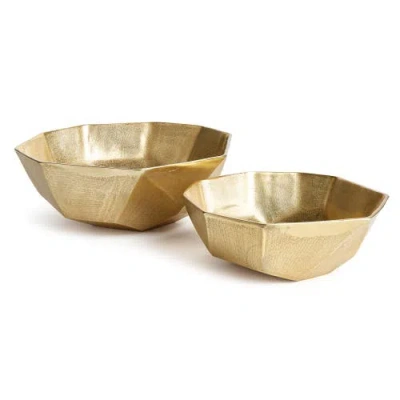 Napa Home & Garden Set Of 2 Rova Serving Bowls In Gold