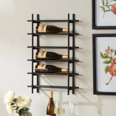 Napa Home & Garden Yountville 6-bottle Wine Rack In Black