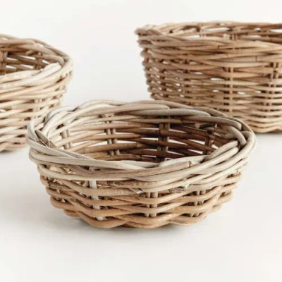 Napa Home & Garden Normandy Low Bowls Set Of 3 In Brown