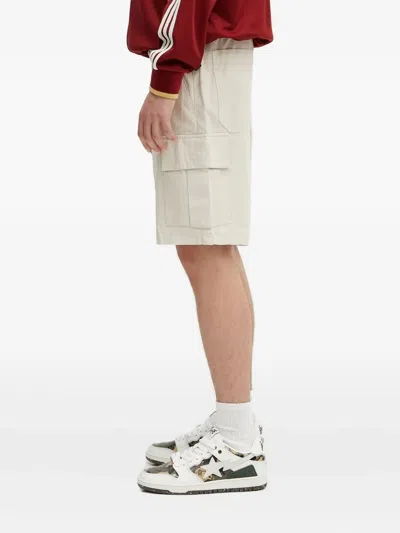 Barbour Cargo Pocket Drawstring Shorts In Neutral