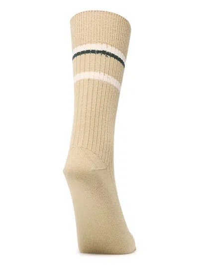 Lacoste Striped-detail Logo-embroidery Socks (pack Of Two) In Multi