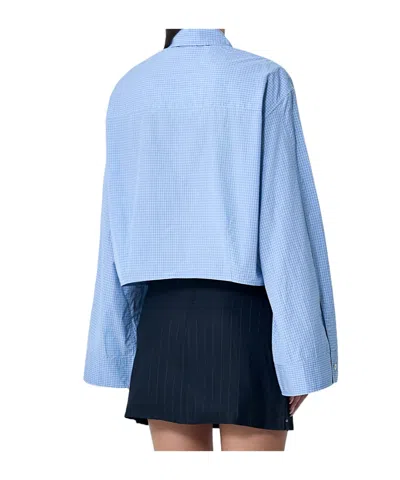 Our Legacy Aline Long-sleeved Shirt In Blue
