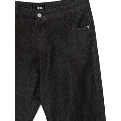 Gcds Belt Loop Jeans In Black
