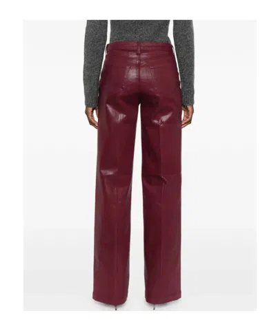 L'agence Cotton-blend Pants In Purple