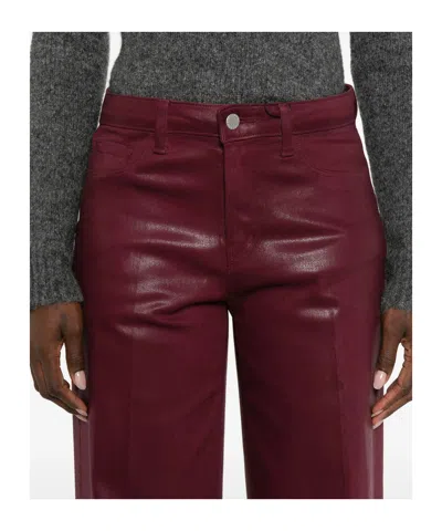 L'agence Cotton-blend Pants In Purple