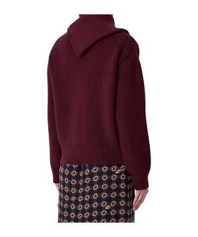 Dries Van Noten Women Zip-collar Sweater In Brown
