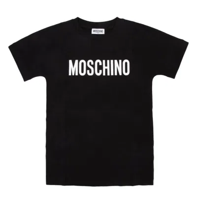 Moschino Logo-print Cotton T-shirt In Black