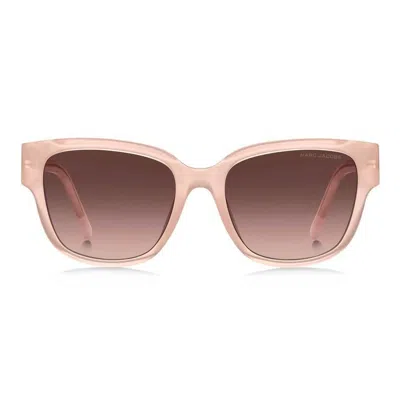 Marc Jacobs Brown Square Ladies Sunglasses Marc 734/f/s 35j 54 In Pink