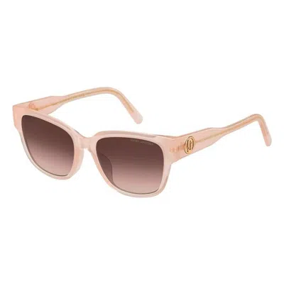 Marc Jacobs Brown Square Ladies Sunglasses Marc 734/f/s 35j 54 In Pink