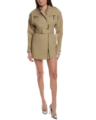Ronny Kobo Costura Jacket Dress In Green