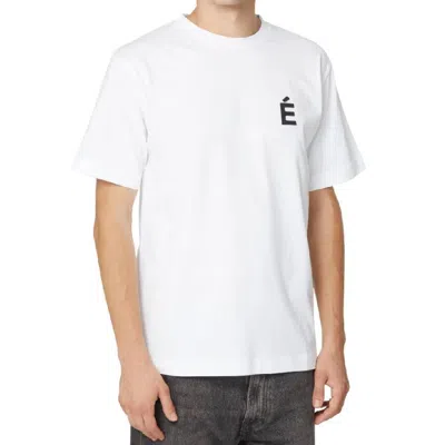 Etudes Studio Etudes Wonder Patch Short Sleeves Cotton T-shirt In White