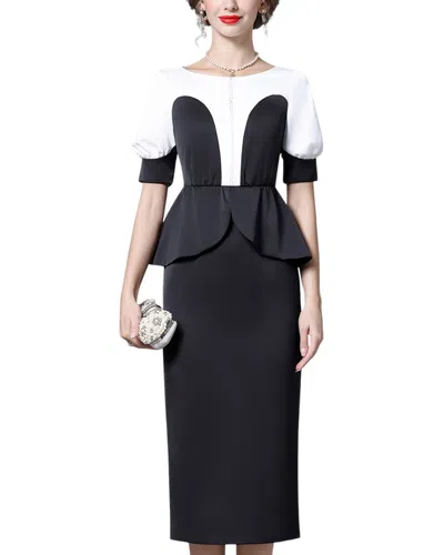 La Imperatrice Midi Dress In Black