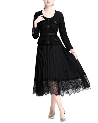 Vincent Midi Dress In Black