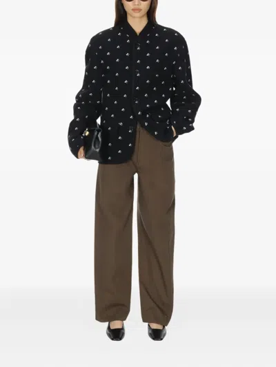 Rier Walker Flower Jacket In Black