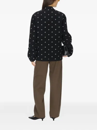 Rier Walker Flower Jacket In Black