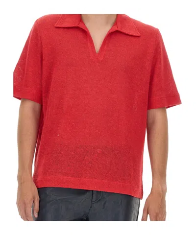 Séfr Textured T-shirt In Red