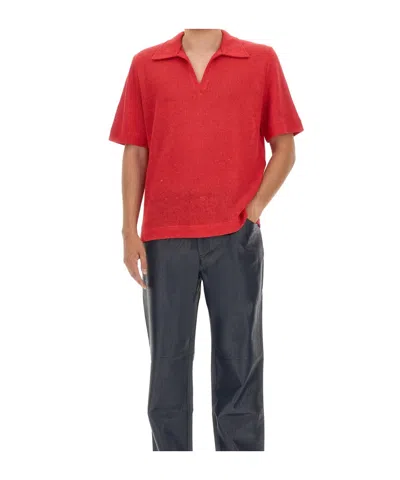 Séfr Textured T-shirt In Red