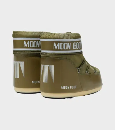 Moon Boot Round-toed Ankle Boots In Green