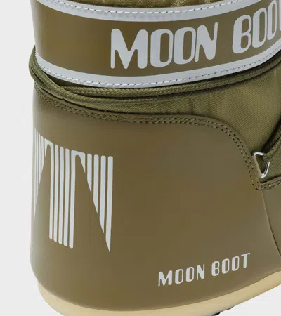 Moon Boot Round-toed Ankle Boots In Green