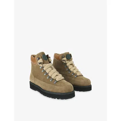 Kurt Geiger Suede Chiltern Hiker Boots In Brown