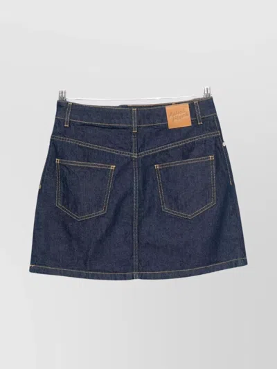 Maison Kitsuné Lisa Marie Fernandez Pink Stretch Terry Goldwyn Bikini In Blue