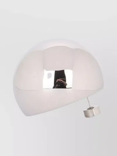 Jacquemus Spherical Earrings Polished Finish In Silver