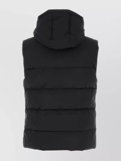 Pyrenex Black Polyester Spoutnic Sleeveless Down Jacket In Black
